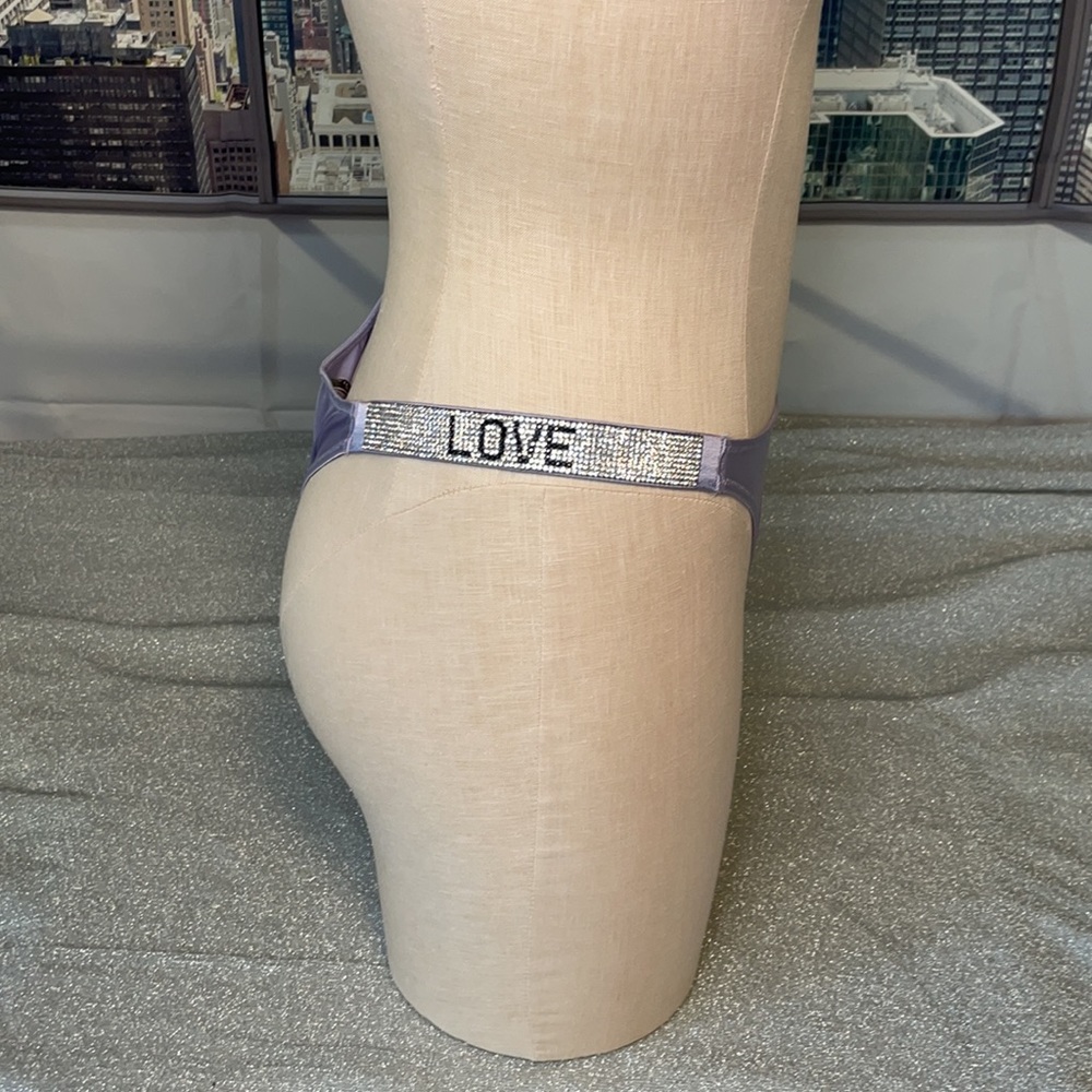 Victoria's Secret Very Sexy Shine Strap LOVE Design Brazilian Panty Medium